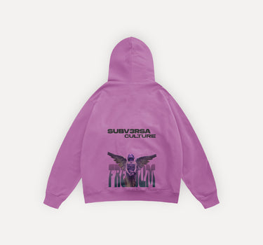 FREEDOM - Oversized Pink Hoodie