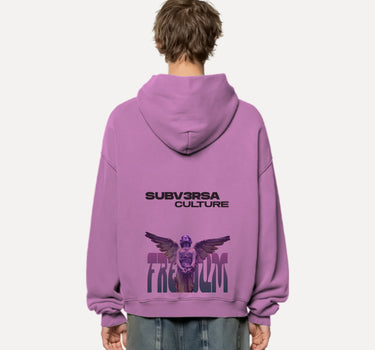 FREEDOM - Oversized Pink Hoodie