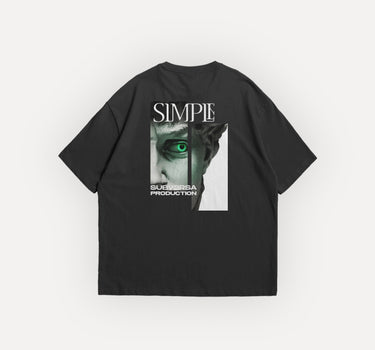 SIMPLE - Oversized Black T-shirt